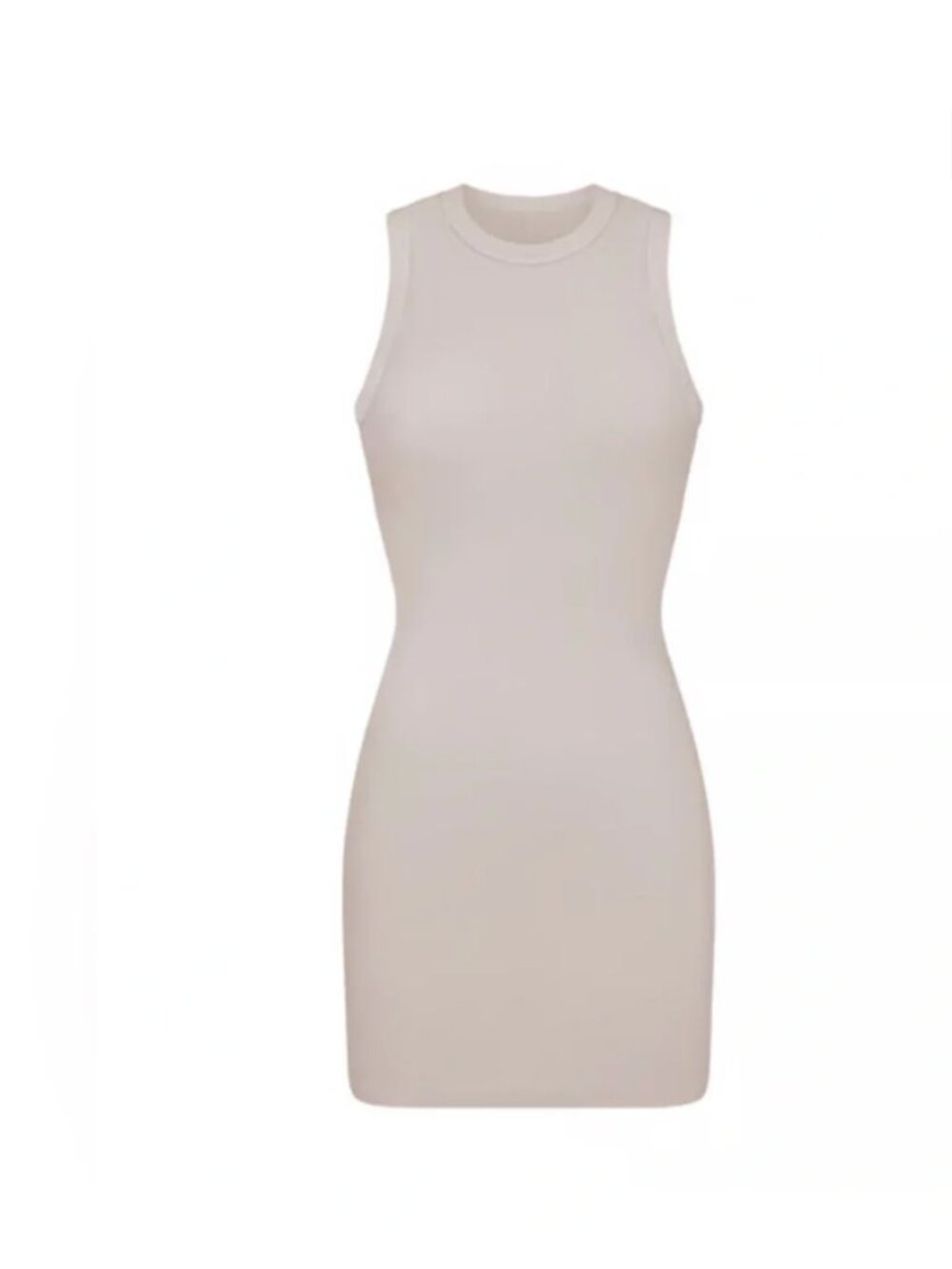 SKIMS Cotton Rib Tank Dress Stone XS
